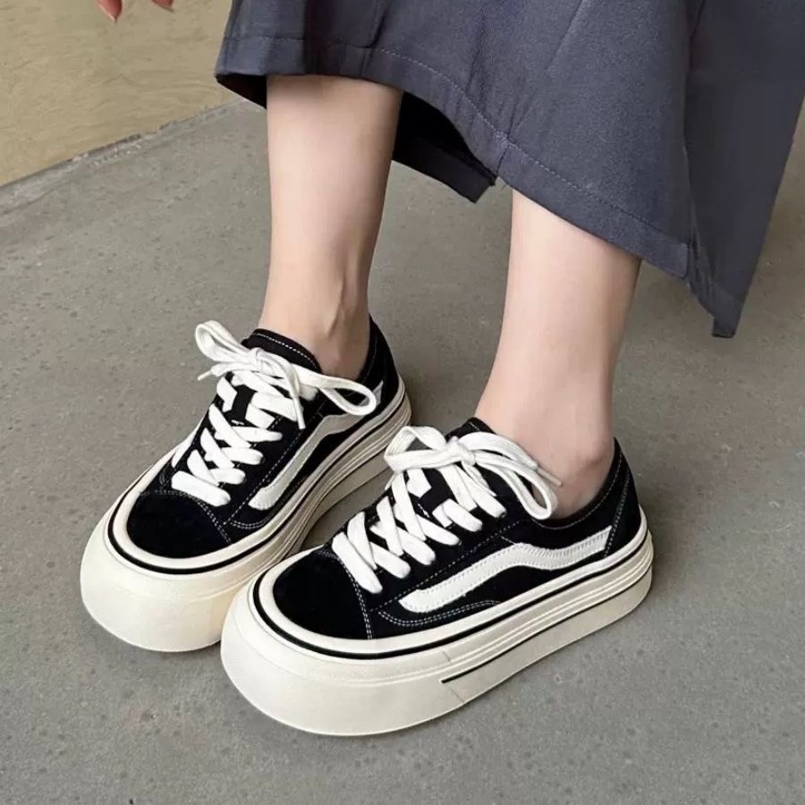 2024 New Adult Female Sneakers - Vans Shoes Old Skool ulasan dan harga