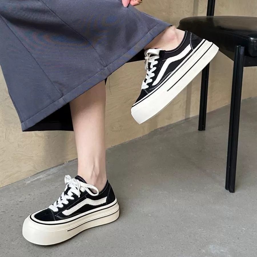 2024 New Adult Female Sneakers - Vans Shoes Old Skool ulasan dan harga