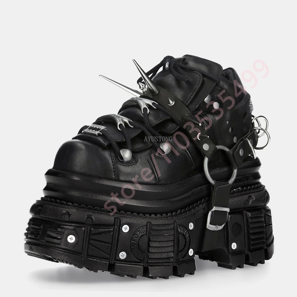 2026 New Black Gothic Punk Pla - Wedge Espadrille Women ulasan dan harga