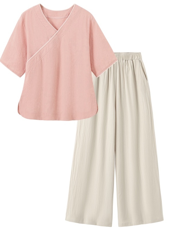New Chinese Style Artistic Ret - Linen Pant Wide ulasan dan harga