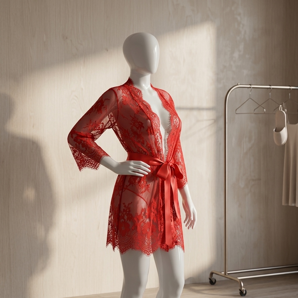 Women's Sheer Floral Lace Ling - Kimono Sheer Floral ulasan dan harga